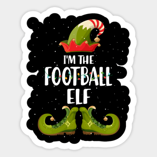 Im The Football Elf Christmas Sticker